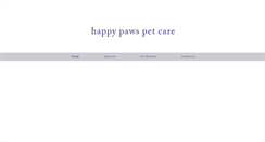 Desktop Screenshot of happypawspetcare.co.uk