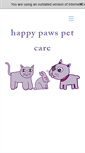 Mobile Screenshot of happypawspetcare.co.uk